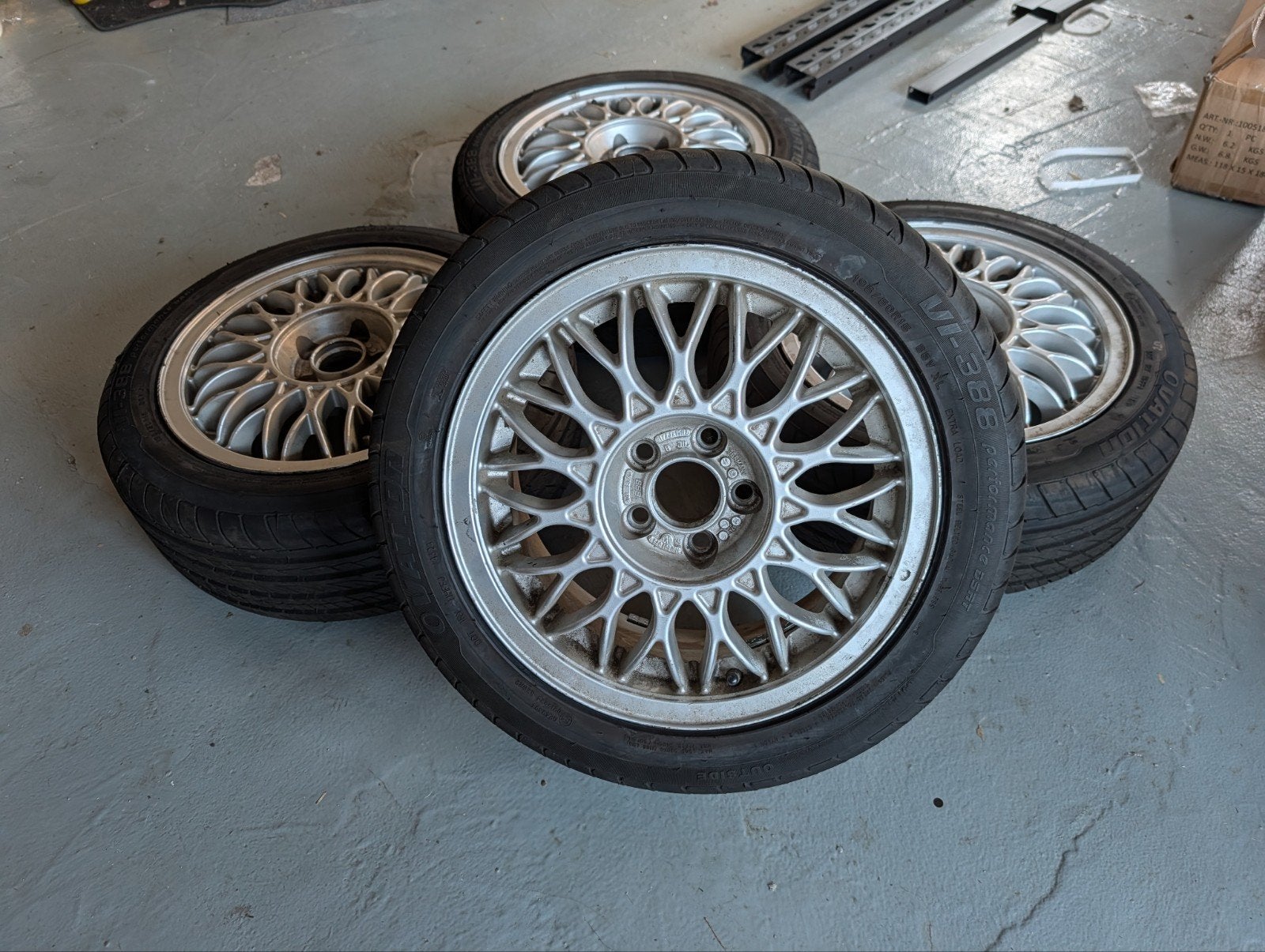 Golf 3 Gti BBS Velgen 15 Inch 5x100, Auto-onderdelen, Ophalen, Gebruikt, 15 inch, Banden en Velgen