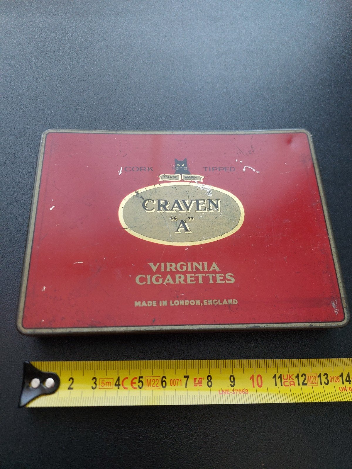 Vintage Craven 'A' Virginia Cigarettes blikken doos, Verzamelen, Ophalen of Verzenden