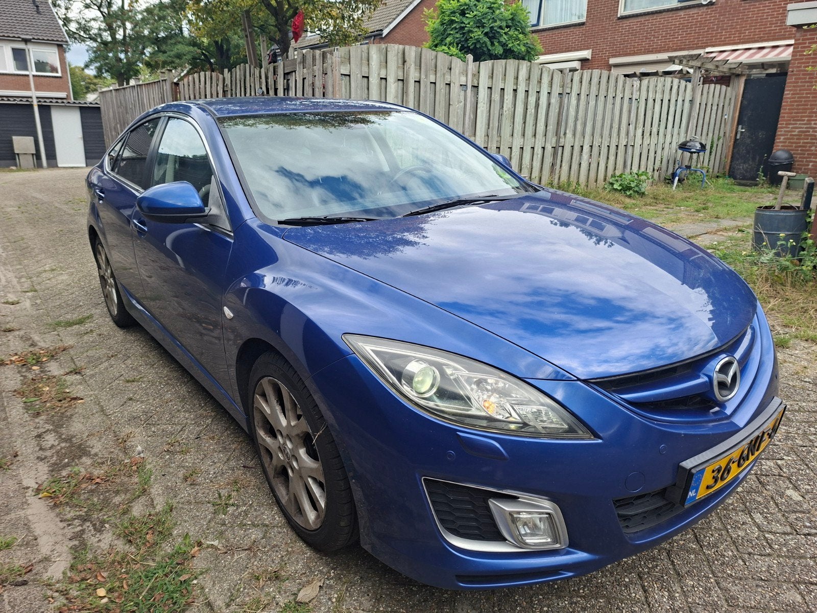 Mazda 6 2.5 Sport Hatchback 2008 Blauw, Voorwielaandrijving, 1330 kg, 4 cilinders, Blauw