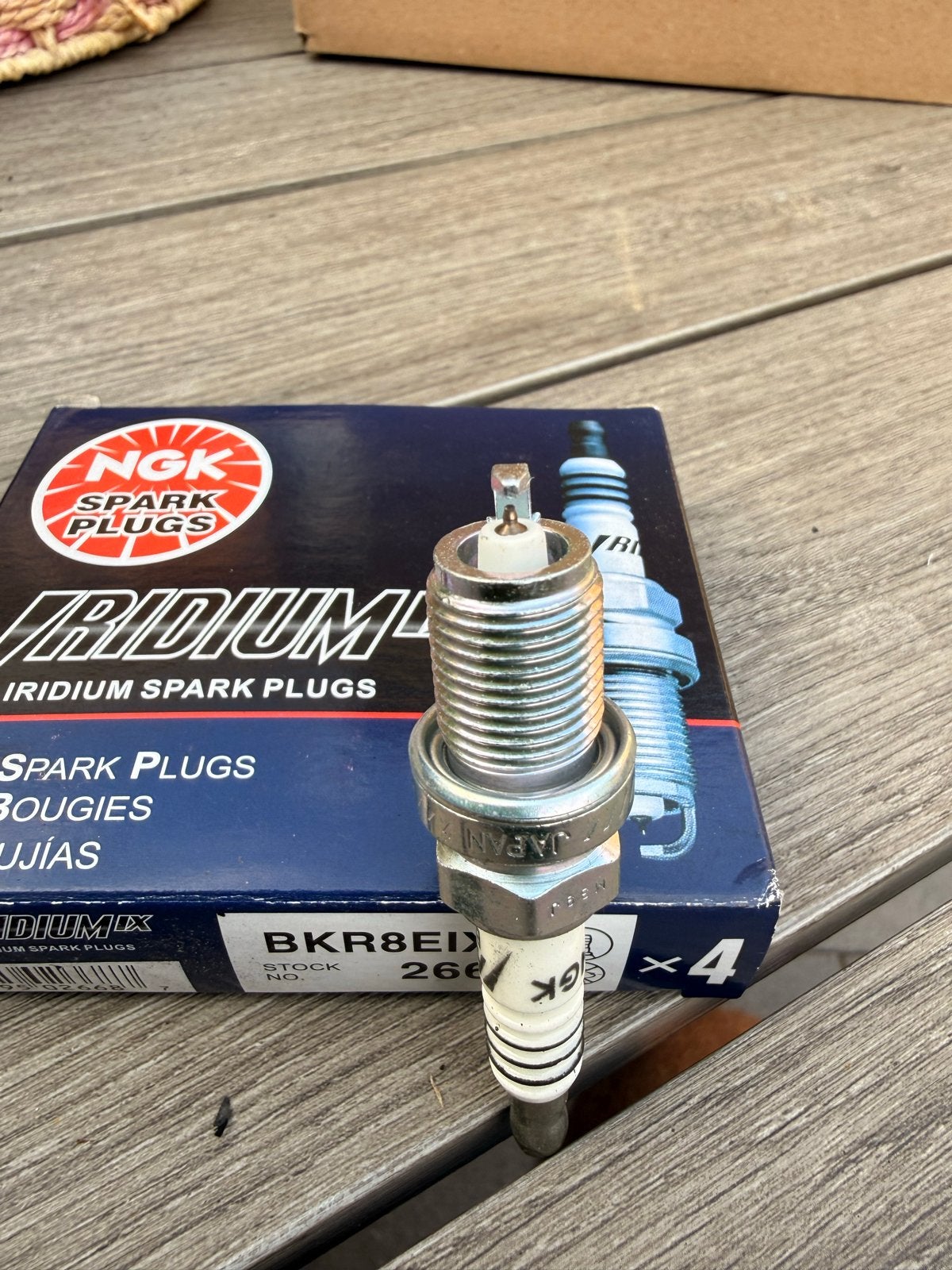 NGK Iridium IX Bougies BKR8EIX - set van 4 Nieuw in doos, Ophalen of Verzenden, Nieuw, Overige automerken
