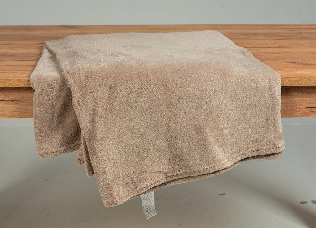 plaid taupe kleurig, Ophalen, Nieuw