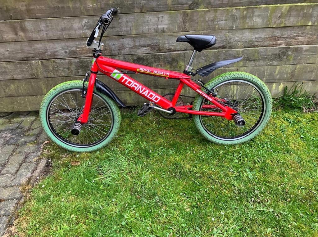 Nette rode BMX fiets - Tornado Royal Bugatti, Ophalen, Staal, Velgrem, 20 tot 24 inch