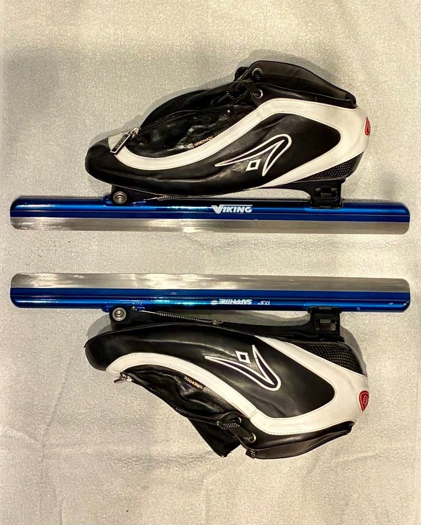 Viking Sapphire klapschaatsen (17,5''), Ophalen, Zo goed als nieuw, Noren, Viking