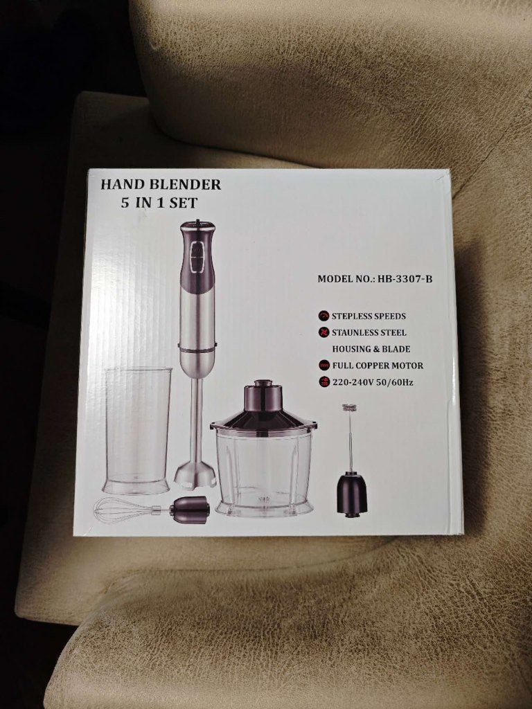 5-in-1 staafmixerset, Witgoed en Apparatuur, Keukenmixers, 4 liter of meer, Ophalen of Verzenden, 3 snelheden of meer