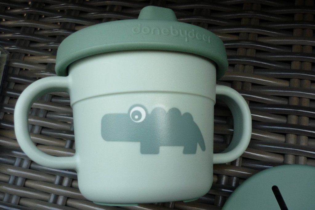 Donebydeer cup (tuitbeker en snackbeker )'' CROCO GREEN'' ., Ophalen, Nieuw, Overige typen