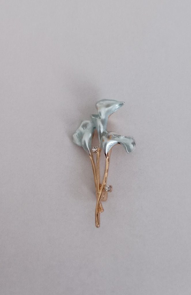 Bloem broche, Overige materialen, 4 tot 7 cm, Overige kleuren, Nieuw