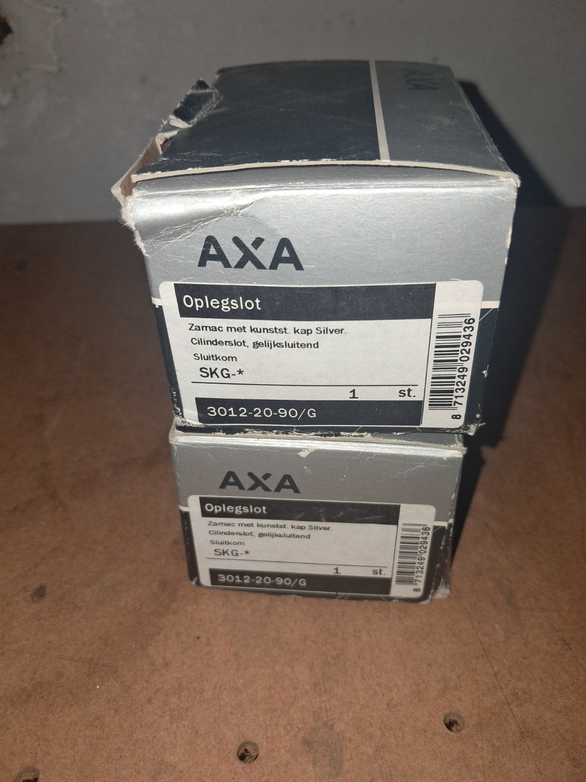 Nieuwe AXA Veiligheids-Oplegsloten SKG* 3012-20-90/G, Ophalen of Verzenden