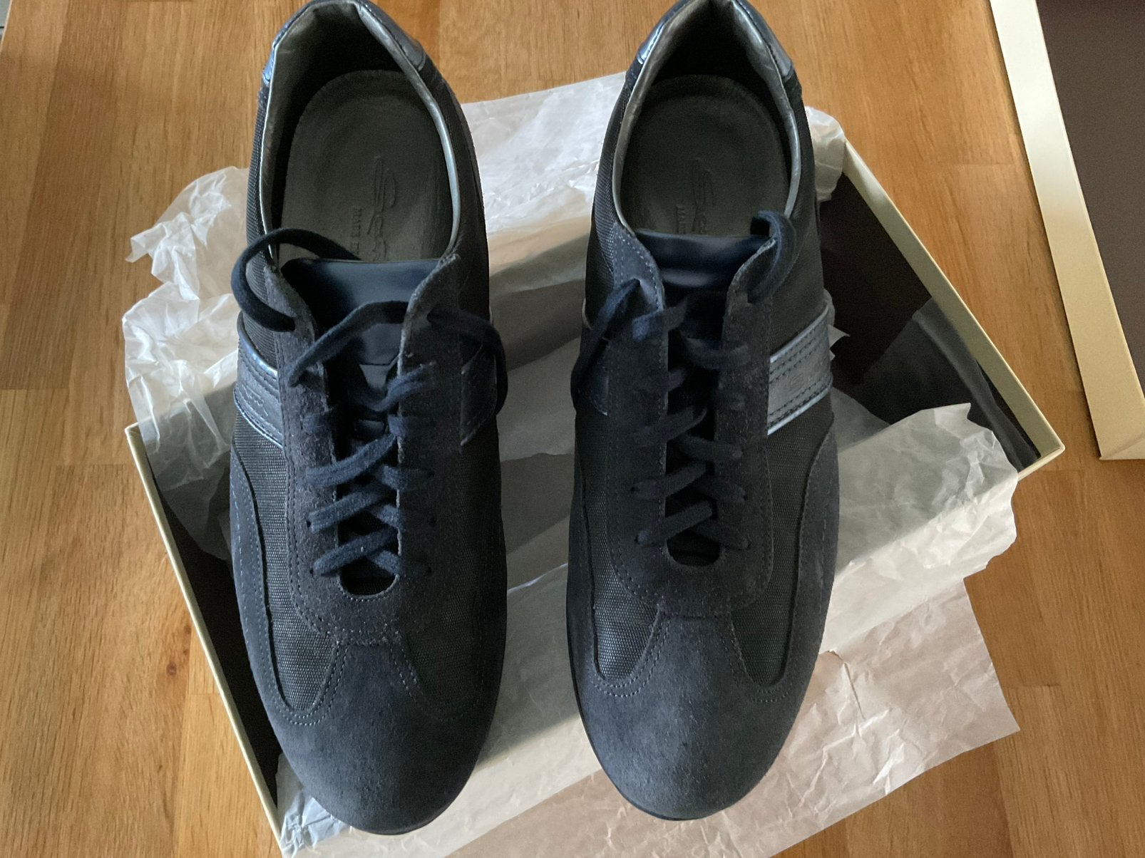 Nieuwe sneakers Santoni maat 42,5 / 43, Verzenden, Nieuw, Blauw