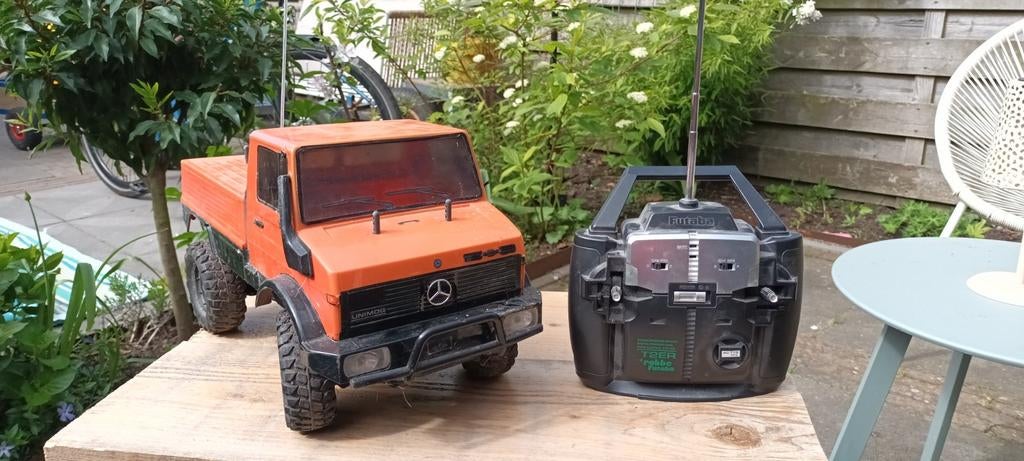 Tamiya Mercedes Unimog 425 1/10 4wd RC CC-01 chassis, Hobby en Vrije tijd, Elektro, Gebruikt, Auto offroad, Ophalen of Verzenden