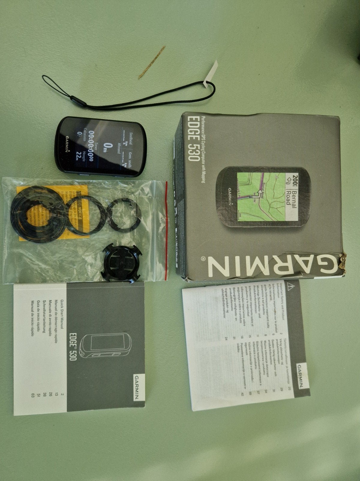 Garmin Edge 530 GPS Fietscomputer met Kaarten, Ophalen, GPS, Zo goed als nieuw
