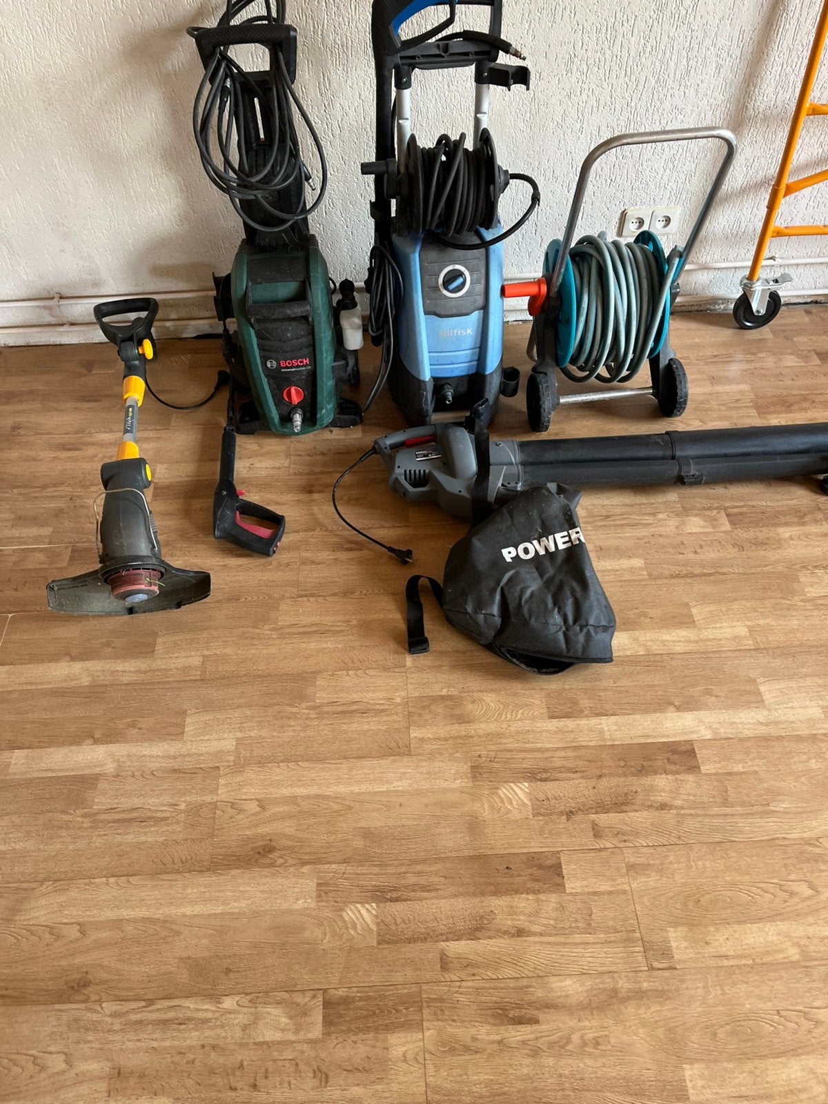 Tuingereedschap en hogedrukreiniger, Ophalen, Gebruikt