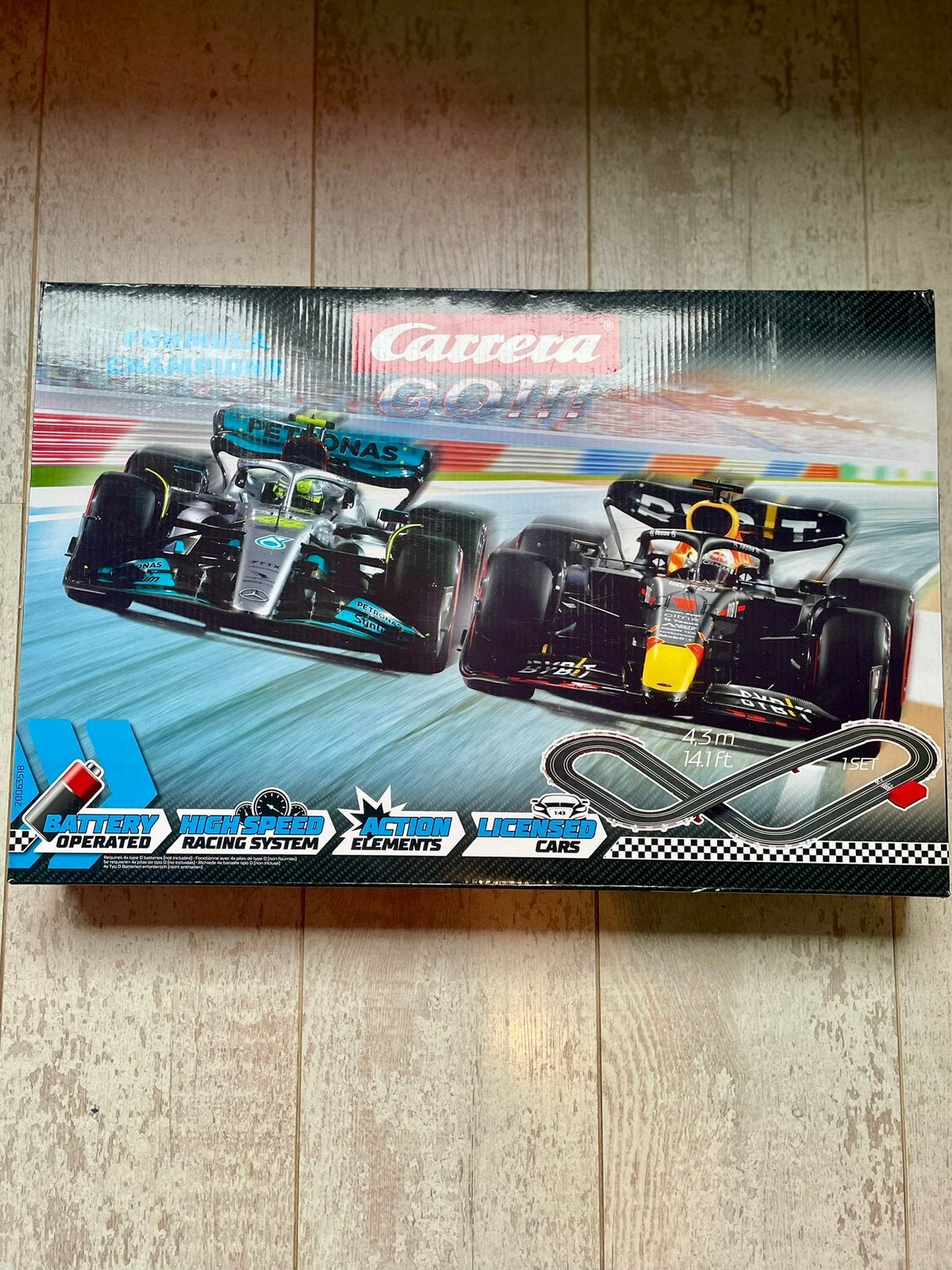 Carrera GO!!! Formula – Verstappen vs. Hamilton F1 Racebaan, Ophalen of Verzenden, Zo goed als nieuw, Elektrisch, Carrera