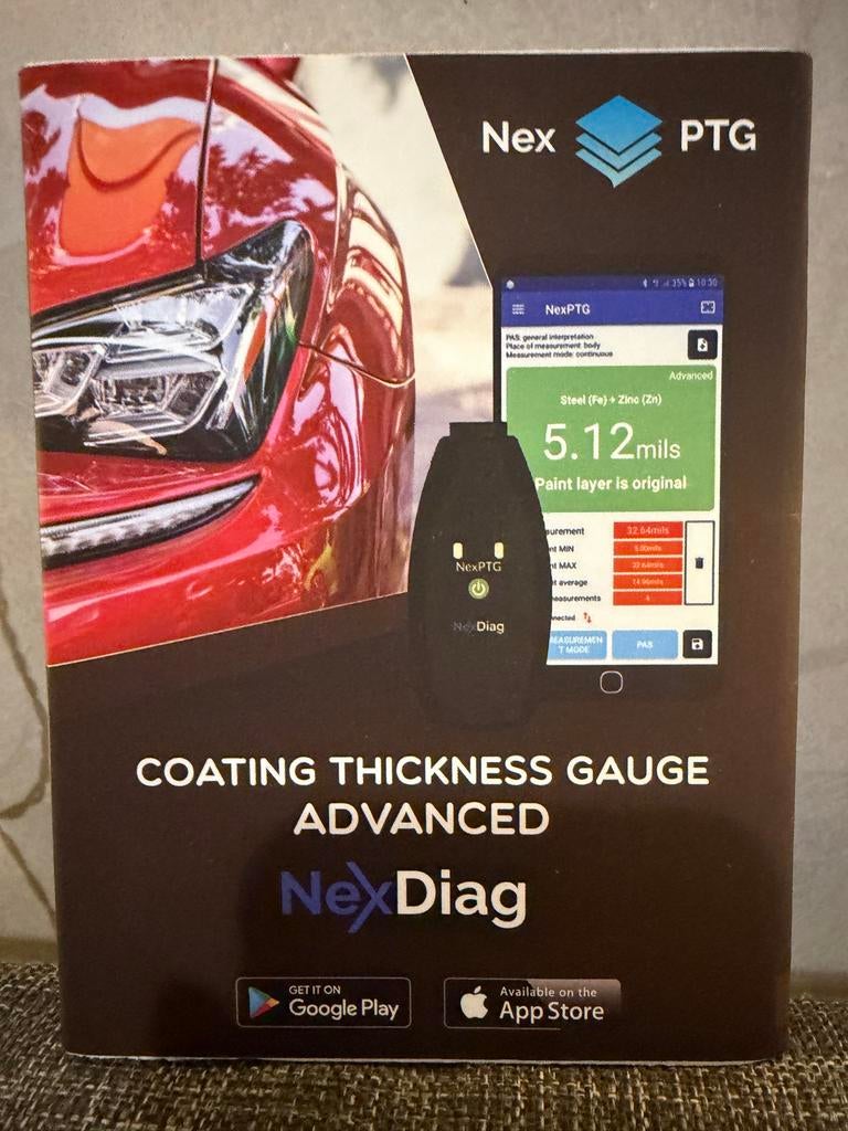 Nexdiag lakdiktemeter - Nieuw, slechts 1x getest, Auto diversen, Ophalen of Verzenden, Zo goed als nieuw