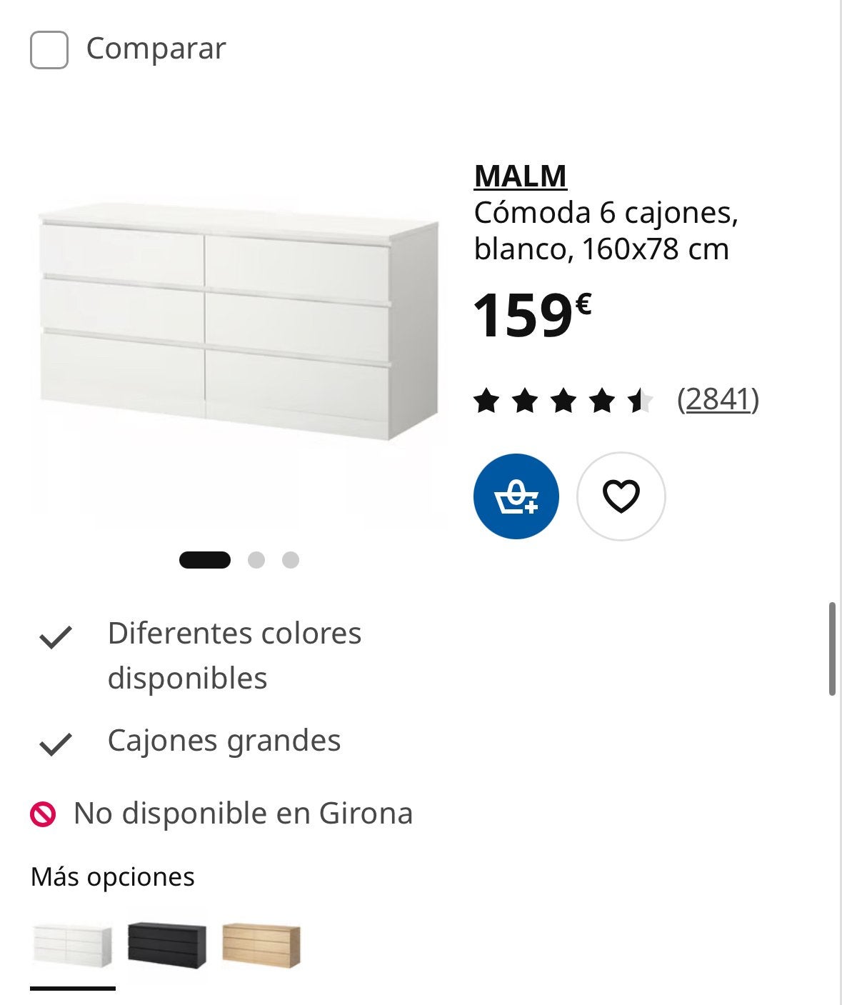 Ladekast, Zo goed als nieuw, 3 of 4 laden, Minder dan 100 cm, 25 tot 50 cm