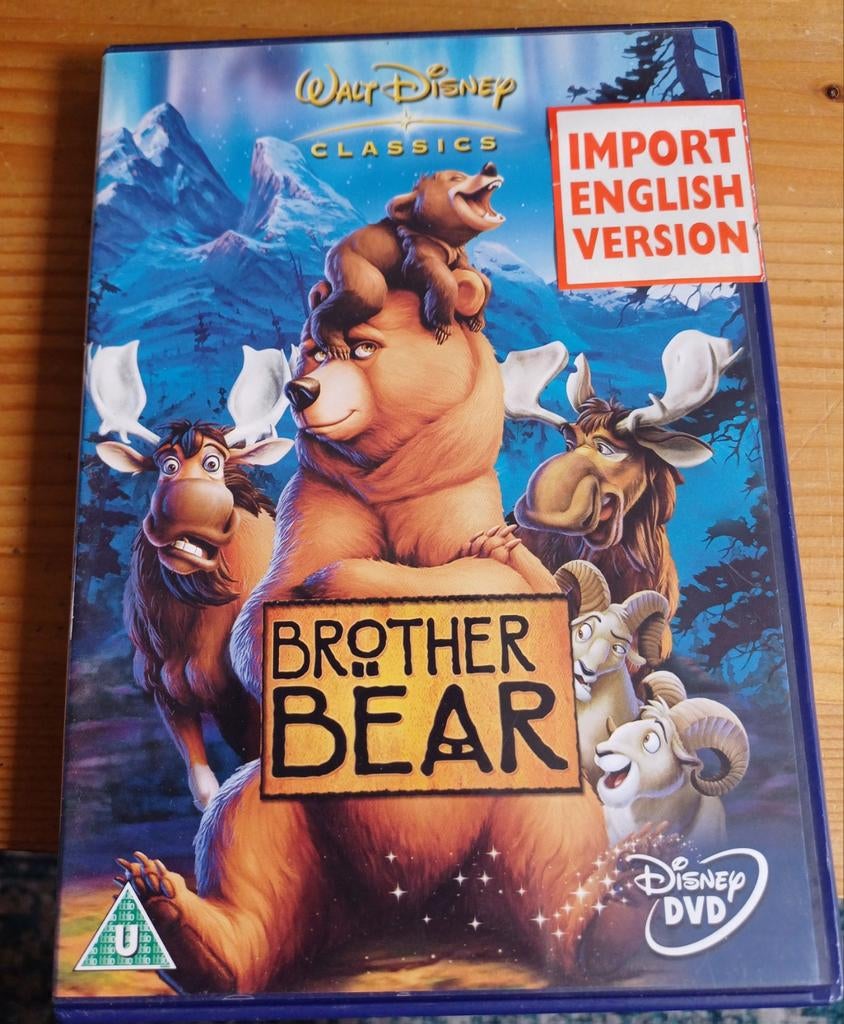 Brother Bear Disney DVD - Engelse Versie, Avontuur, Alle leeftijden, Ophalen of Verzenden, Zo goed als nieuw