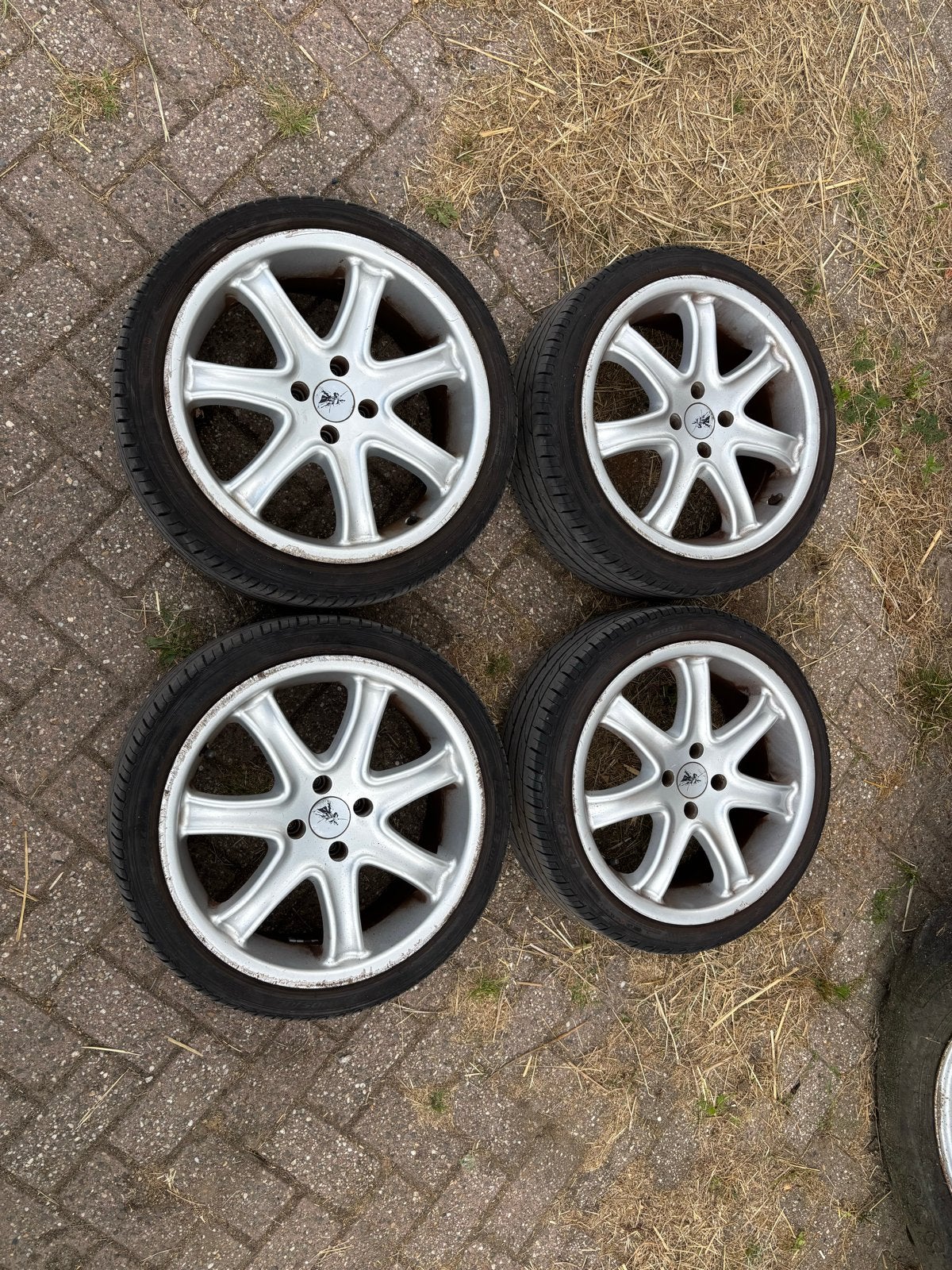 Moet weg!! 17 inch velgen met banden - Lage prijs!, Ophalen, Gebruikt, Banden en Velgen, 17 inch