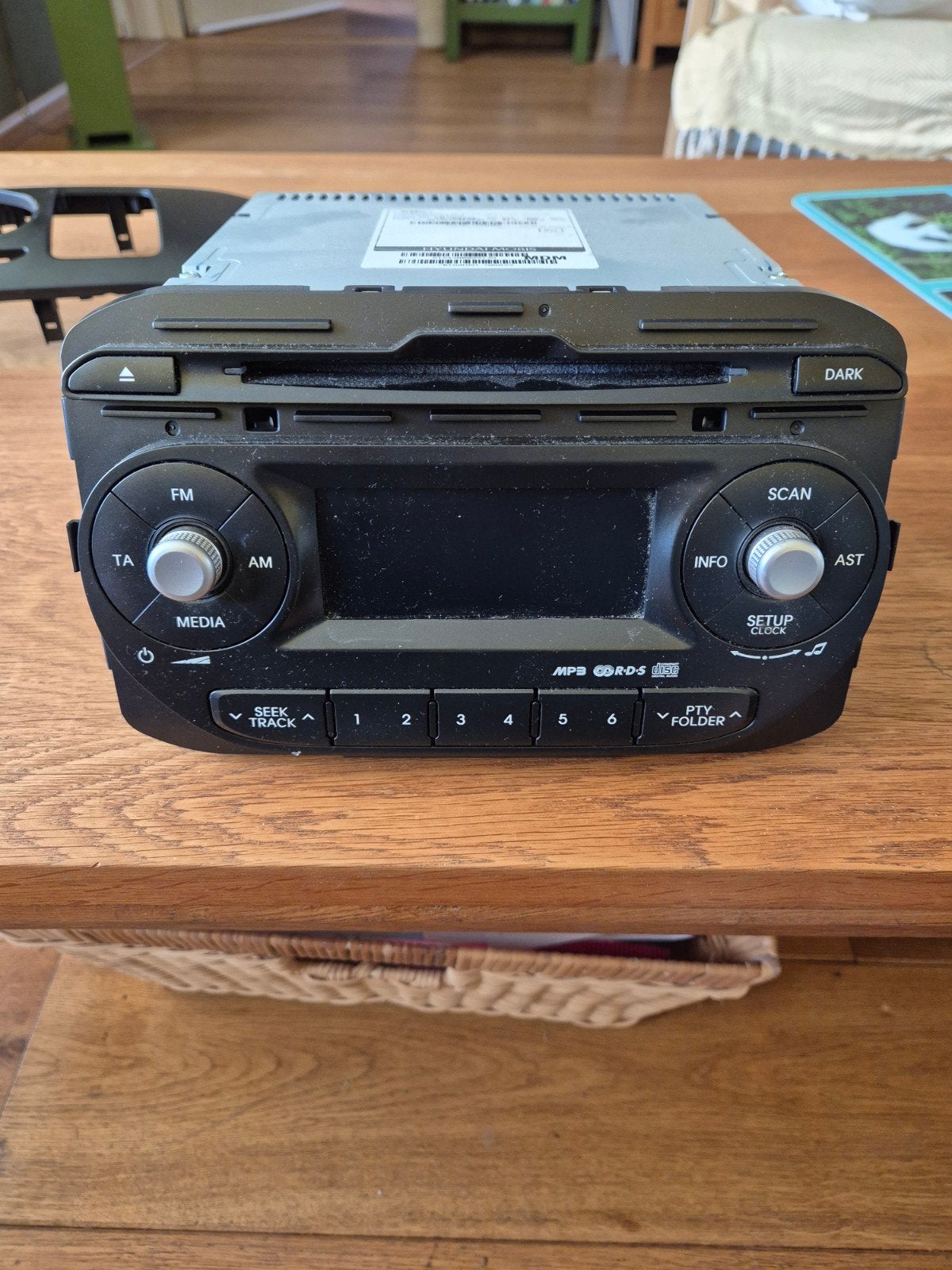 Kia/Hyundai Mobis AM100TAEE Autoradio met frame, Ophalen of Verzenden, Gebruikt
