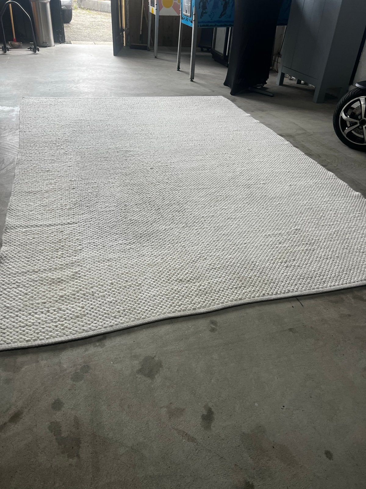 Nordic Weavers Odda Vloerkleed Wit 200x300 cm, Ophalen, Gebruikt, Wit, 200 cm of meer