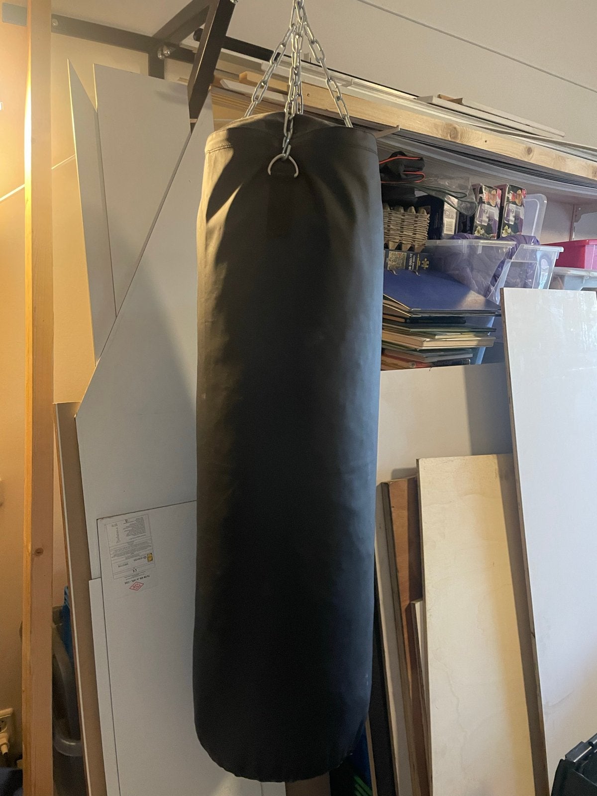 Bokszak met muurbeugel - 120 cm, Ophalen, Gebruikt, Bokszak