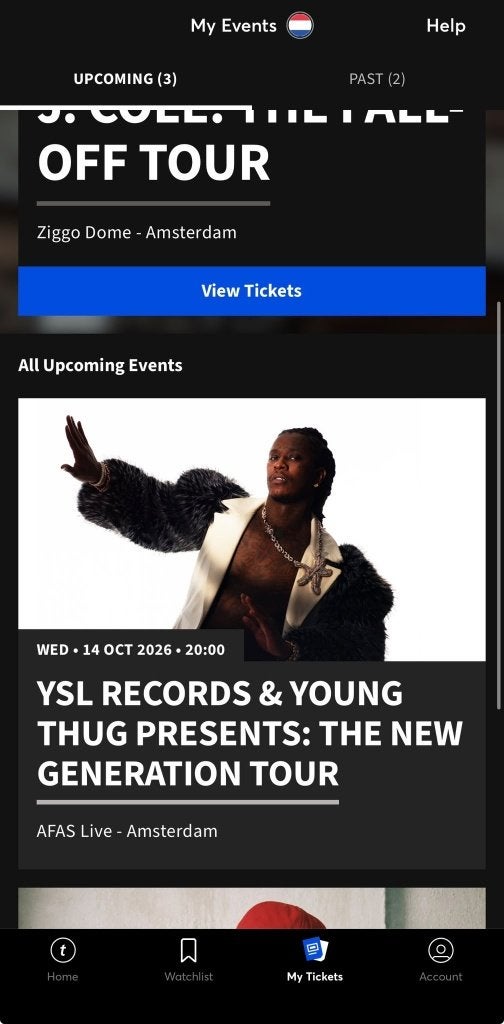 YSL Records & Young Thug:The New Generation Tour VIP Package, Eén persoon, Oktober