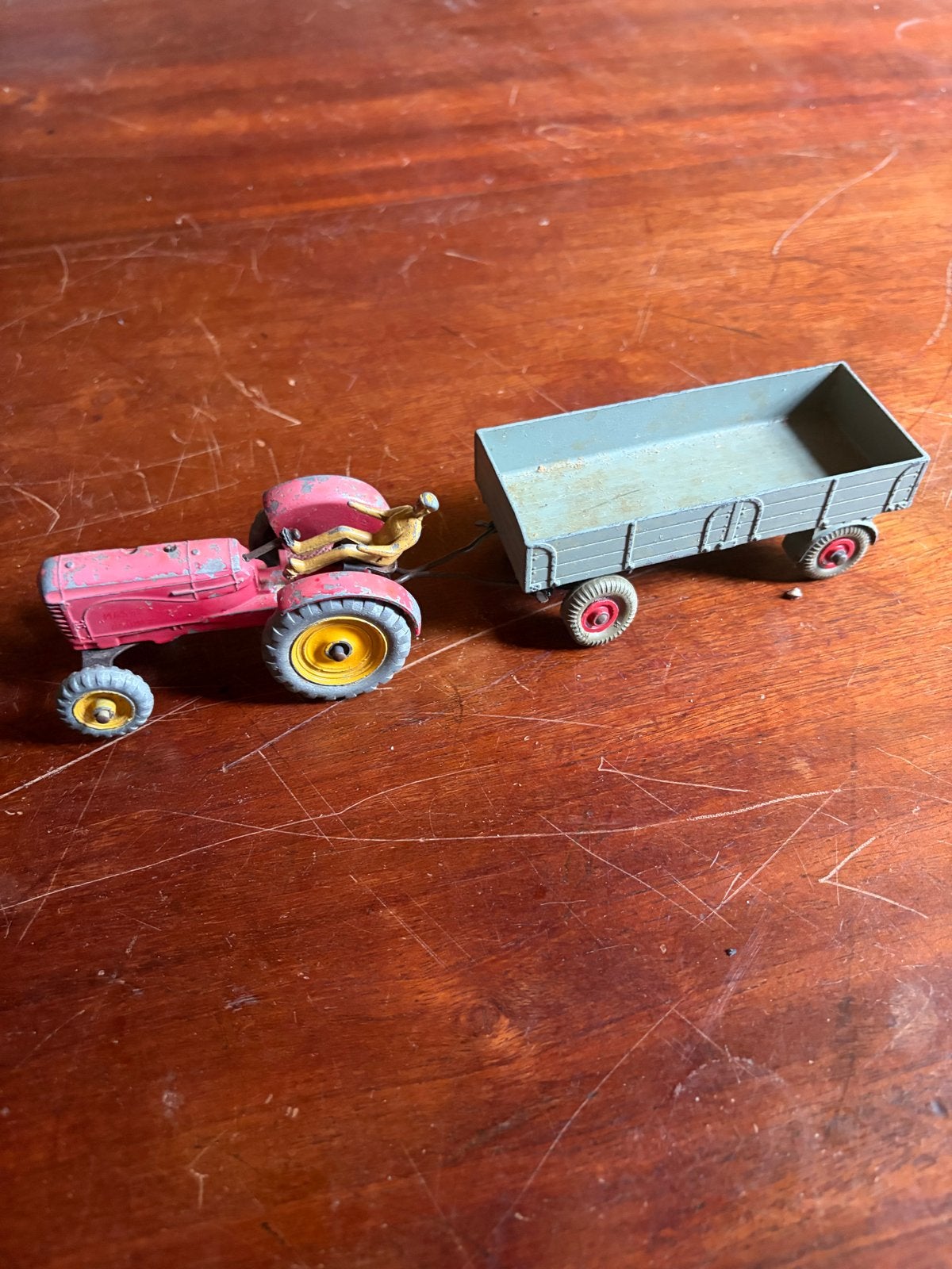 Vintage Dinky Toys Tractor met Aanhanger (Gebruikt), Ophalen, Gebruikt