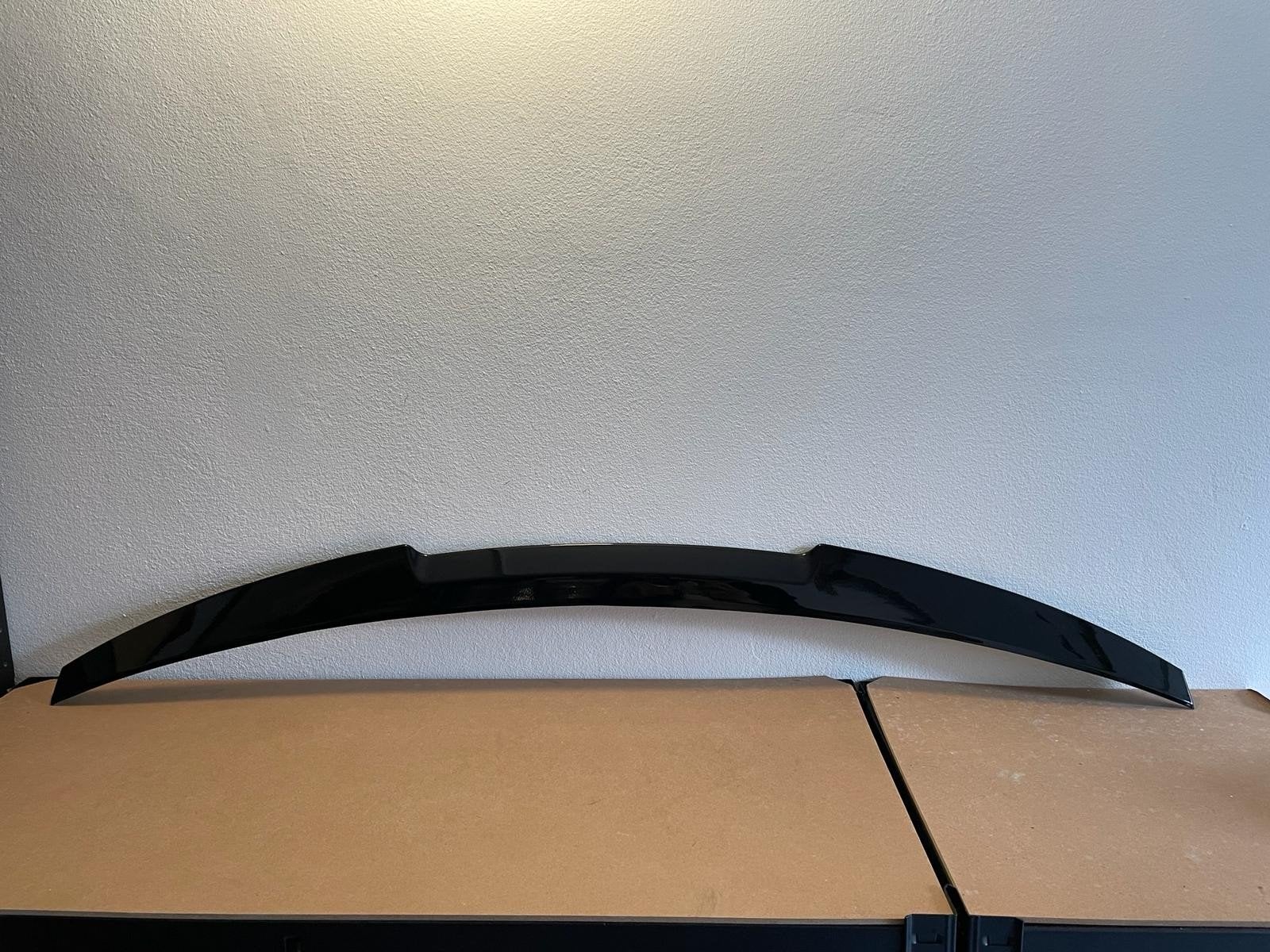 Glanzend zwarte spoilerlip voor Audi A3 S3 RS3 8V Sedan, Auto diversen, Ophalen of Verzenden