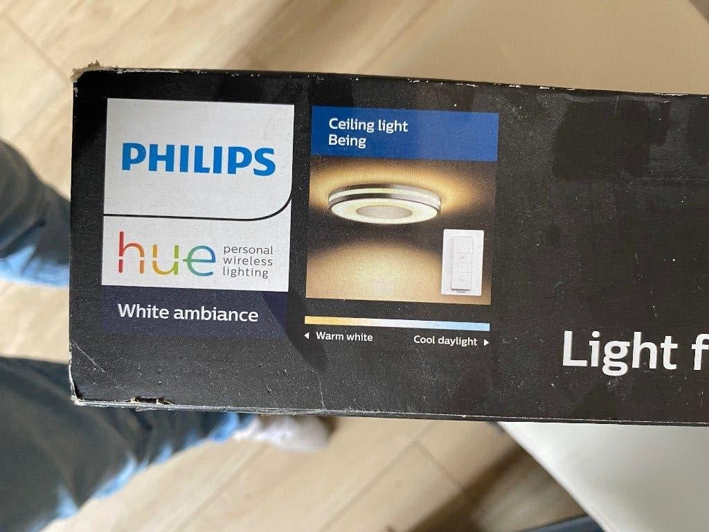 Philips Hue Being plafondlamp WIT – NIEUW in doos + dimmer, Ophalen, Kunststof, LED, Modern