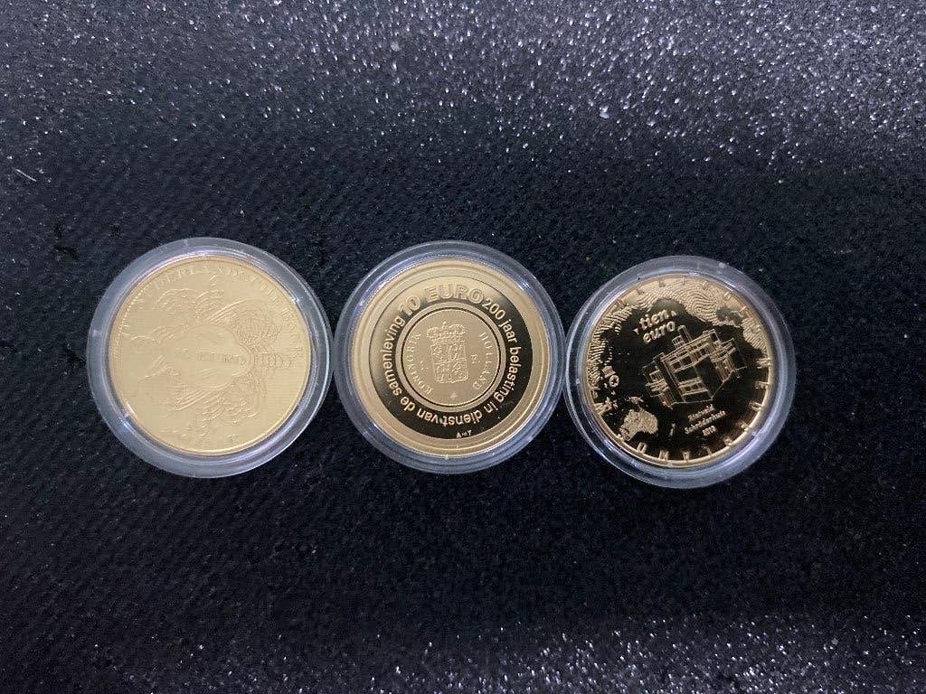 Gouden tientje De Nederlandse bank 2014, Koningin Beatrix, Losse munt, 10 gulden, Goud