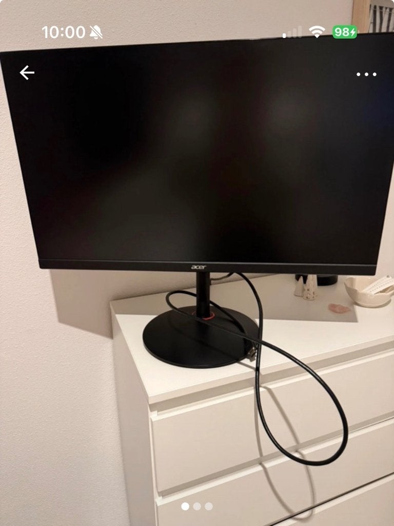 Acer monitor 27', Ophalen, IPS, Full HD, Zo goed als nieuw