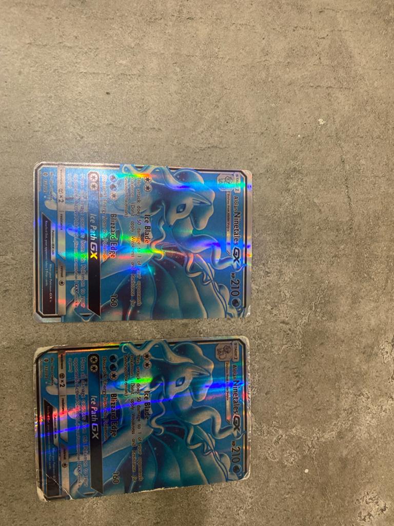 Alolan Ninetales GX Pokémon Kaarten (2 stuks) Foil, Hobby en Vrije tijd, Verzamelkaartspellen | Pokémon, Ophalen of Verzenden
