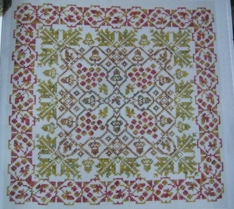 Borduurpatroon  Herfst merklap  nr 8343, Verzenden, Nieuw, Handborduren, Patroon