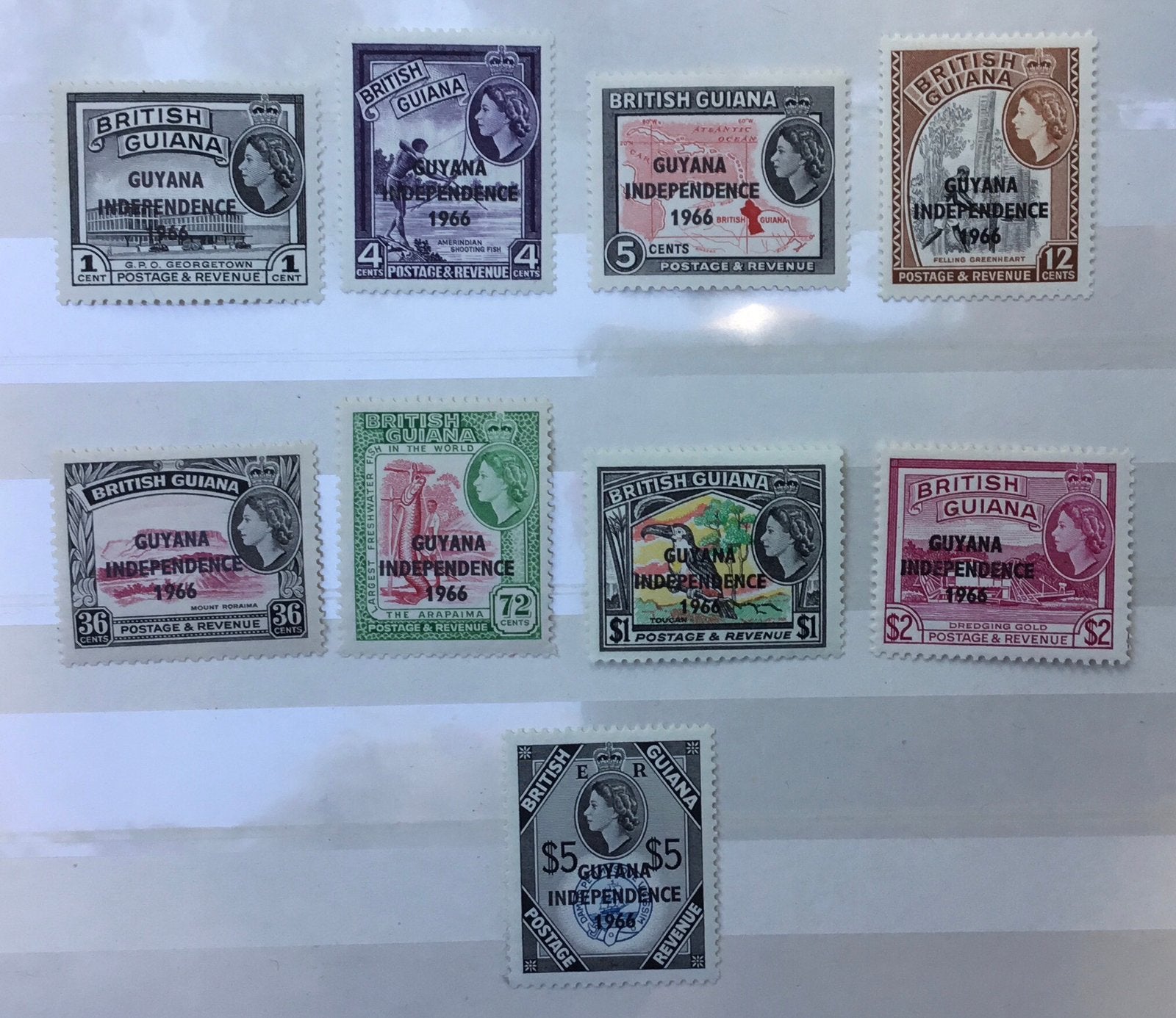 Brits Guiana kavel Br 1, Ophalen of Verzenden, Postfris