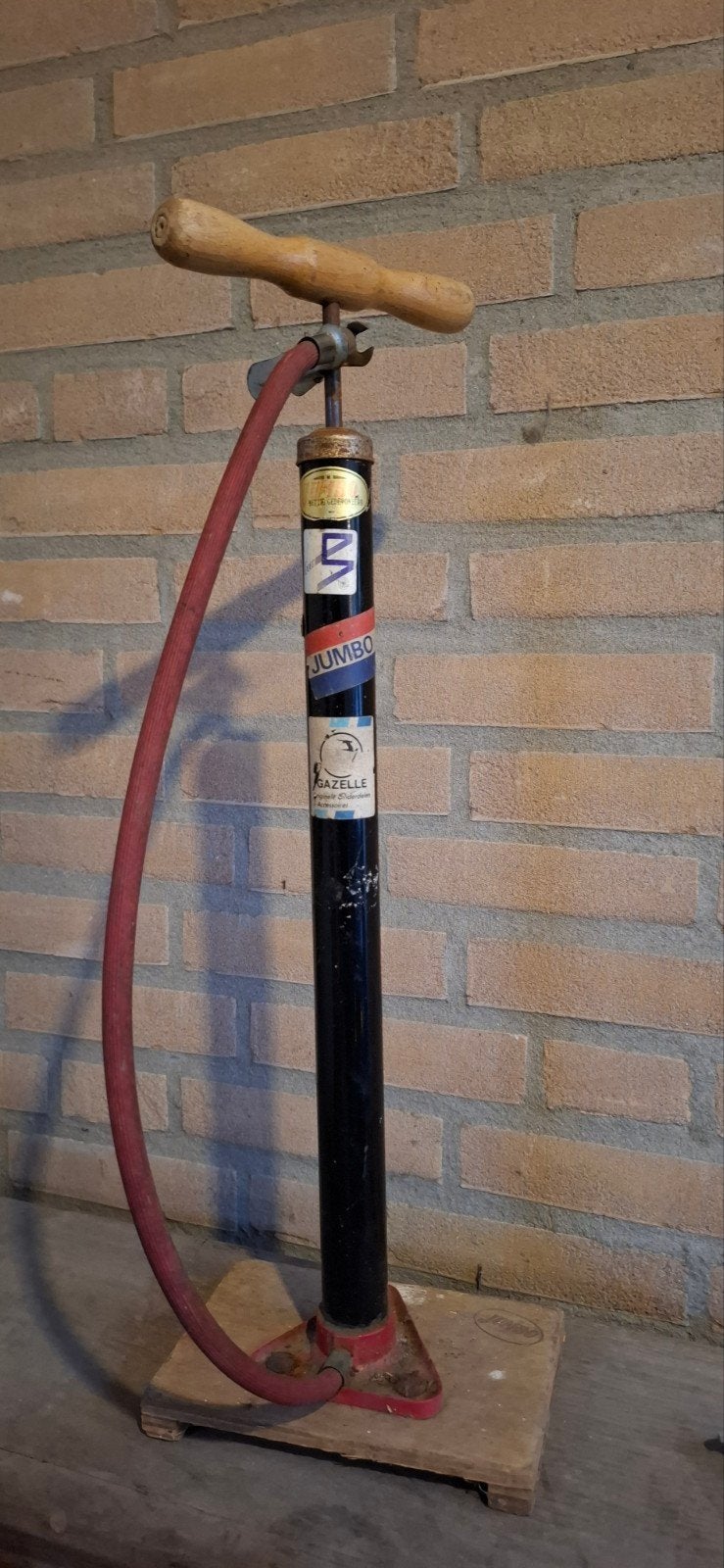 Vintage Jumbo fietspomp - Gazelle originele onderdelen, Ophalen of Verzenden, Gebruikt