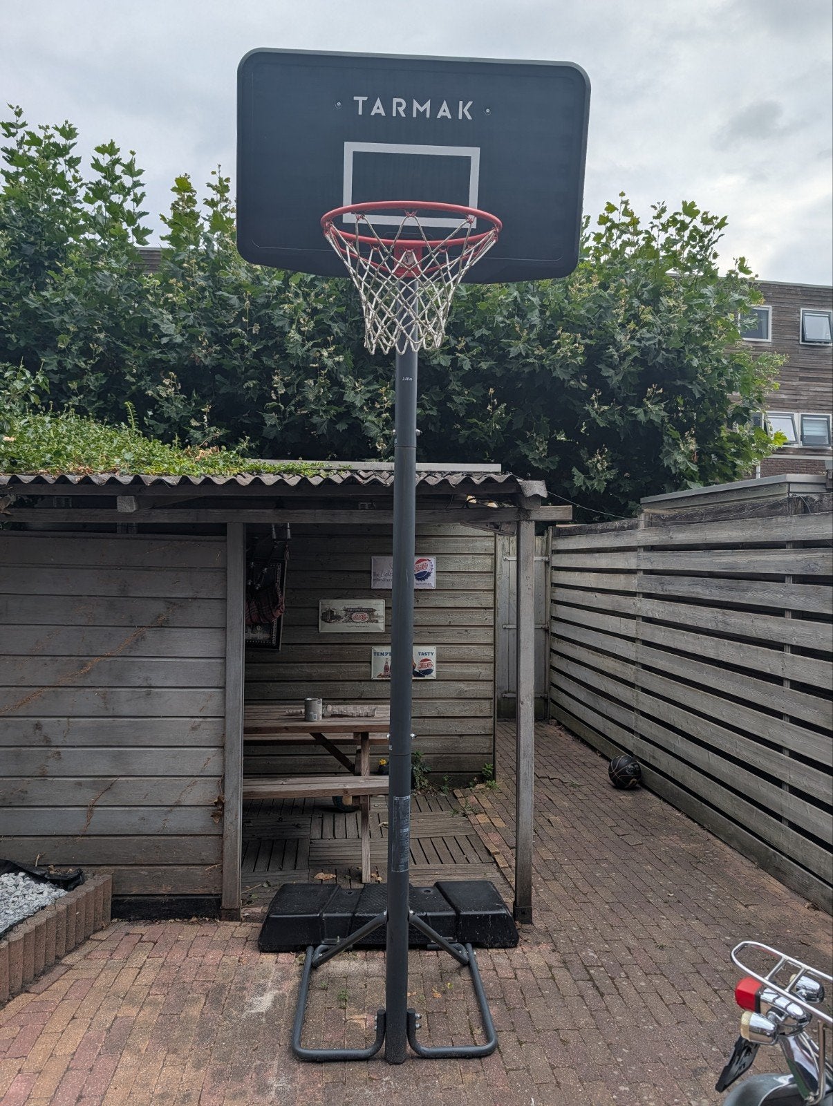 Tarmak basketbalpaal met verstelbare ring, Sport en Fitness, Basketbal, Ophalen, Gebruikt, Ring, Bord of Paal