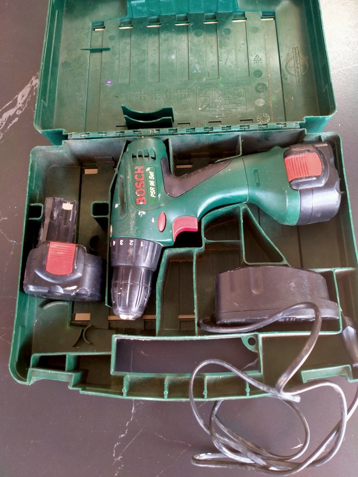 Bosch schoefmachine, Ophalen, Gebruikt