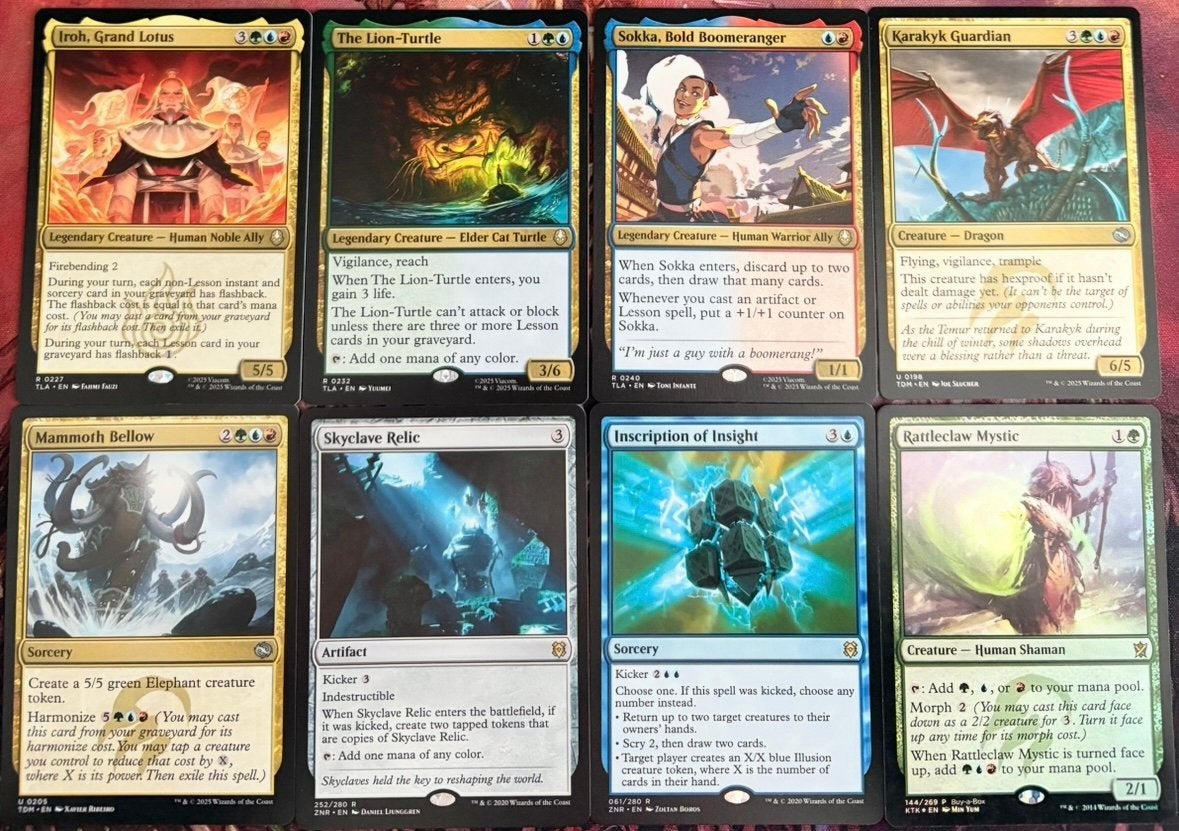 Magic the Gathering Temur good stuff Lesson commander deck, Ophalen of Verzenden, Zo goed als nieuw, Speeldeck
