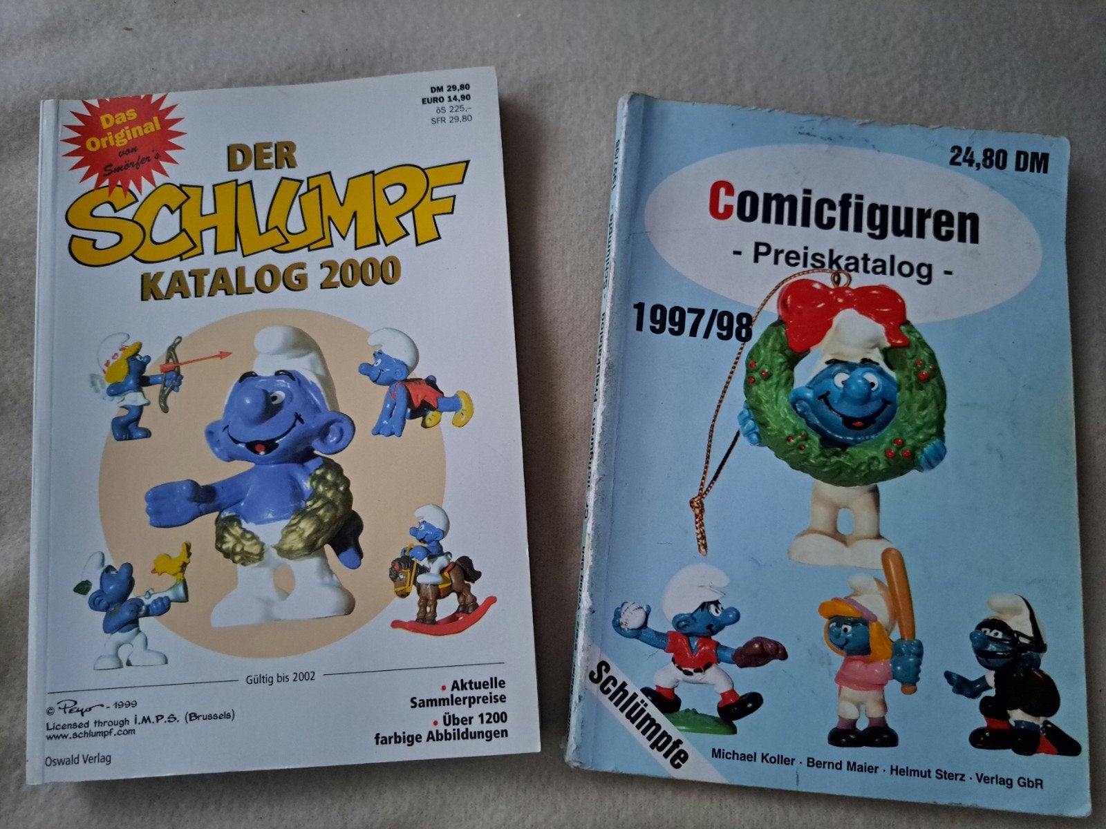 Smurfen catalogus 2000 & Comic smurfen Prijskatalog 1997/98, Ophalen of Verzenden, Gebruikt