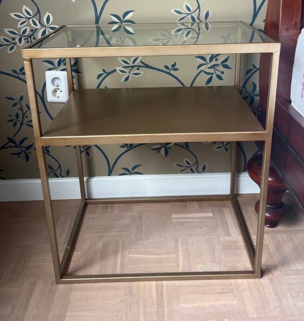 Riverdale Nachtkastje / Sidetable H70B60D40, Huis en Inrichting, Ophalen, Gebruikt, Metaal of Aluminium, 45 tot 65 cm