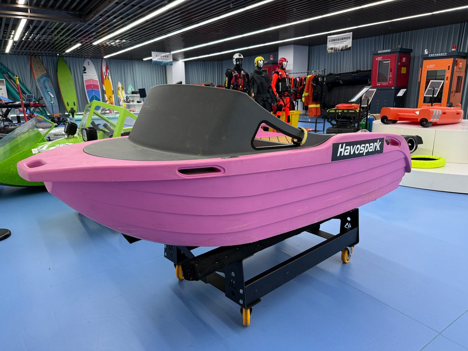 Mini Jet Boat 45 km/h – Elektrisch – 12 kW, Watersport en Boten, Ophalen, Nieuw, Elektrisch, Minder dan 70 pk