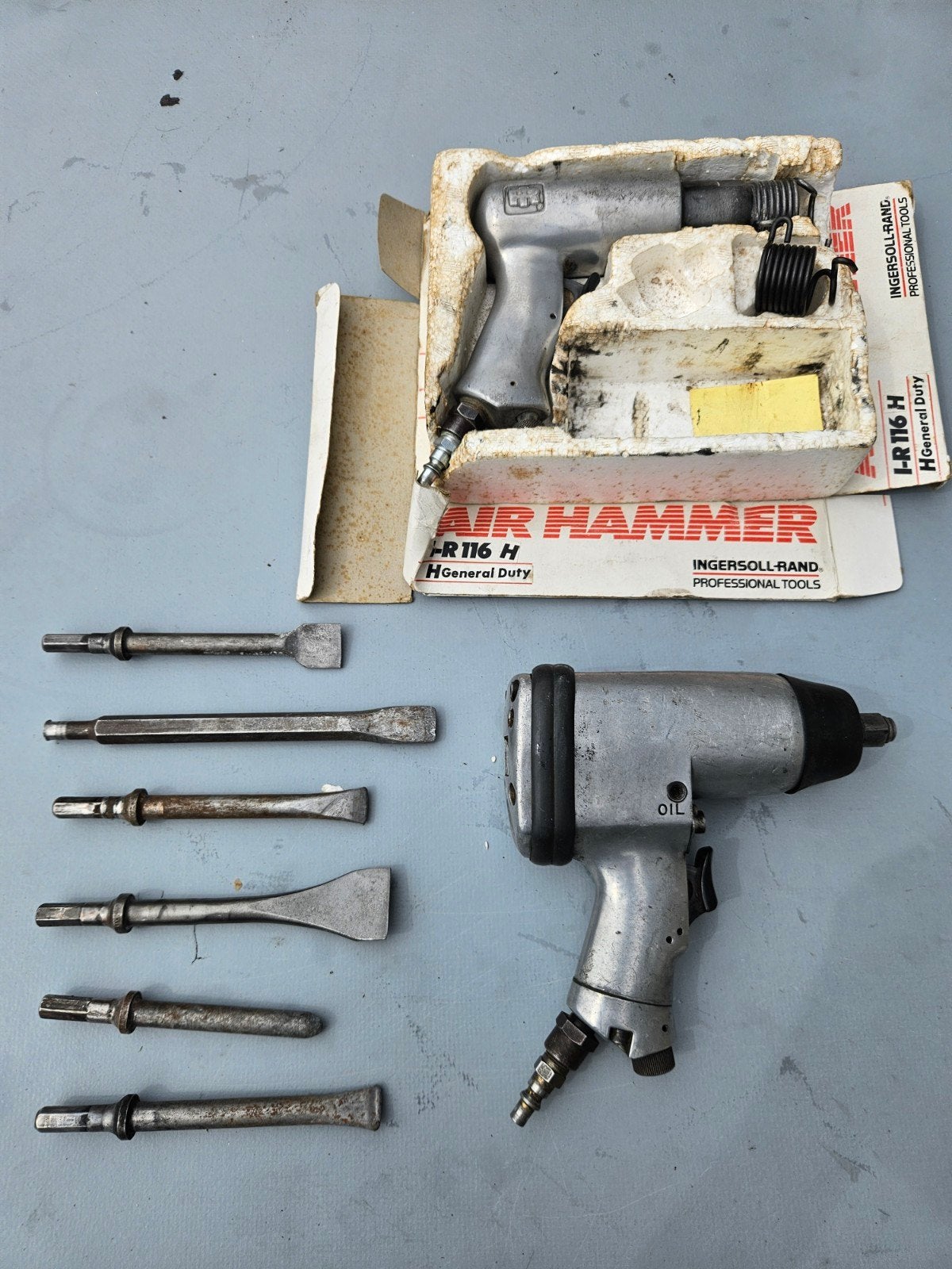 Ingersoll-Rand Air Hammer & Slaghamer met accessoires, Ophalen of Verzenden, Gebruikt