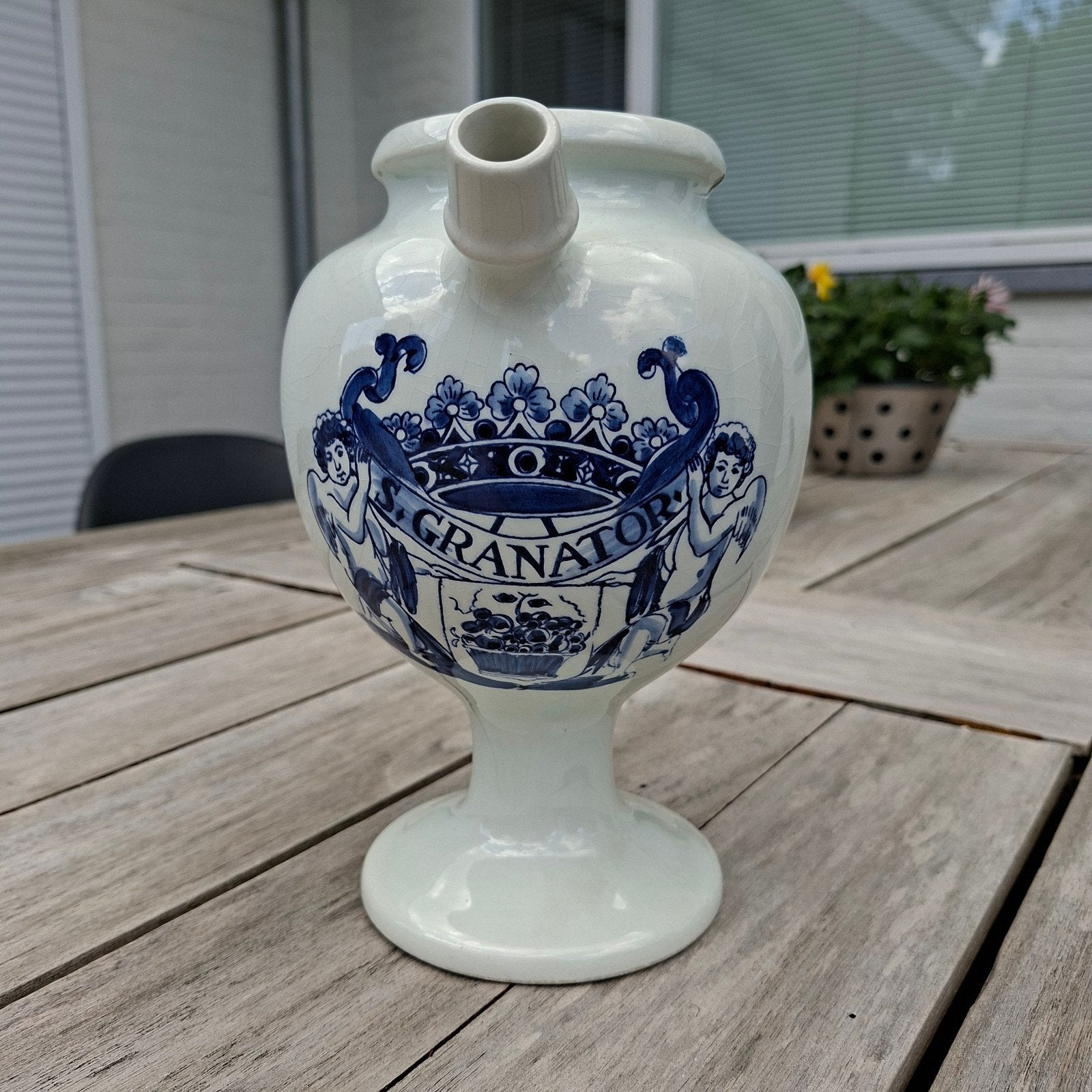 Delftsblauwe apothekerspot, Antiek en Kunst, Antiek | Keramiek en Aardewerk, Ophalen of Verzenden