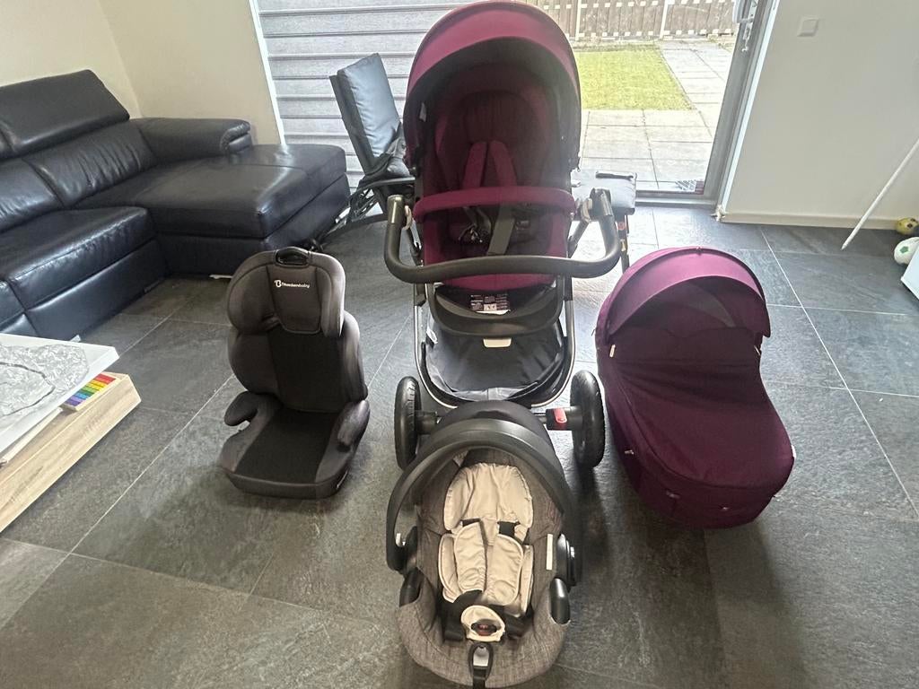 Stokke trailz kinderwagen, Gebruikt, Met autostoeltje, Ophalen, Kinderwagen