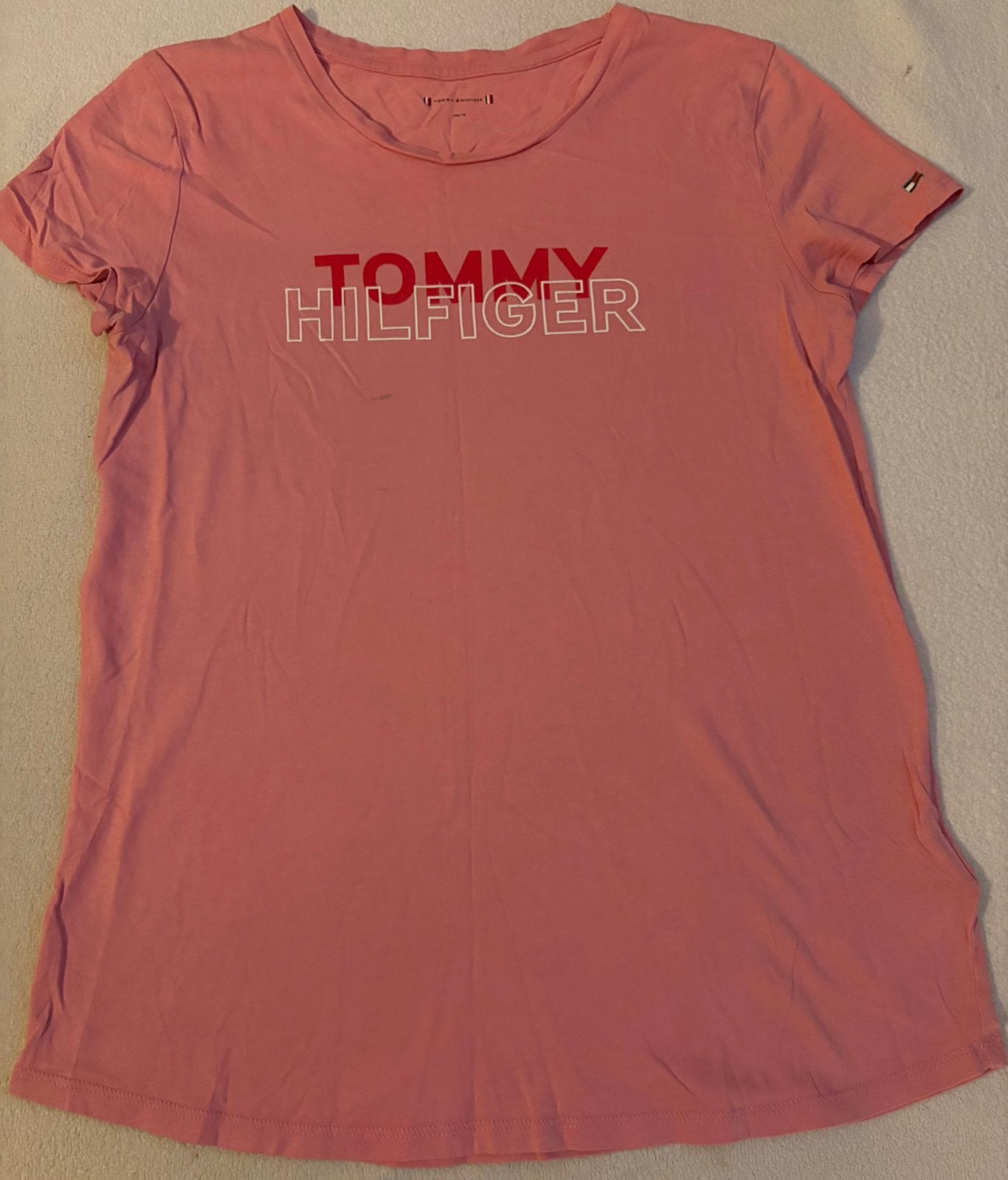 Shirtje roze van Tommy Hilfiger, maat 176, meisje, Ophalen of Verzenden, Gebruikt, Meisje, Shirt of Longsleeve