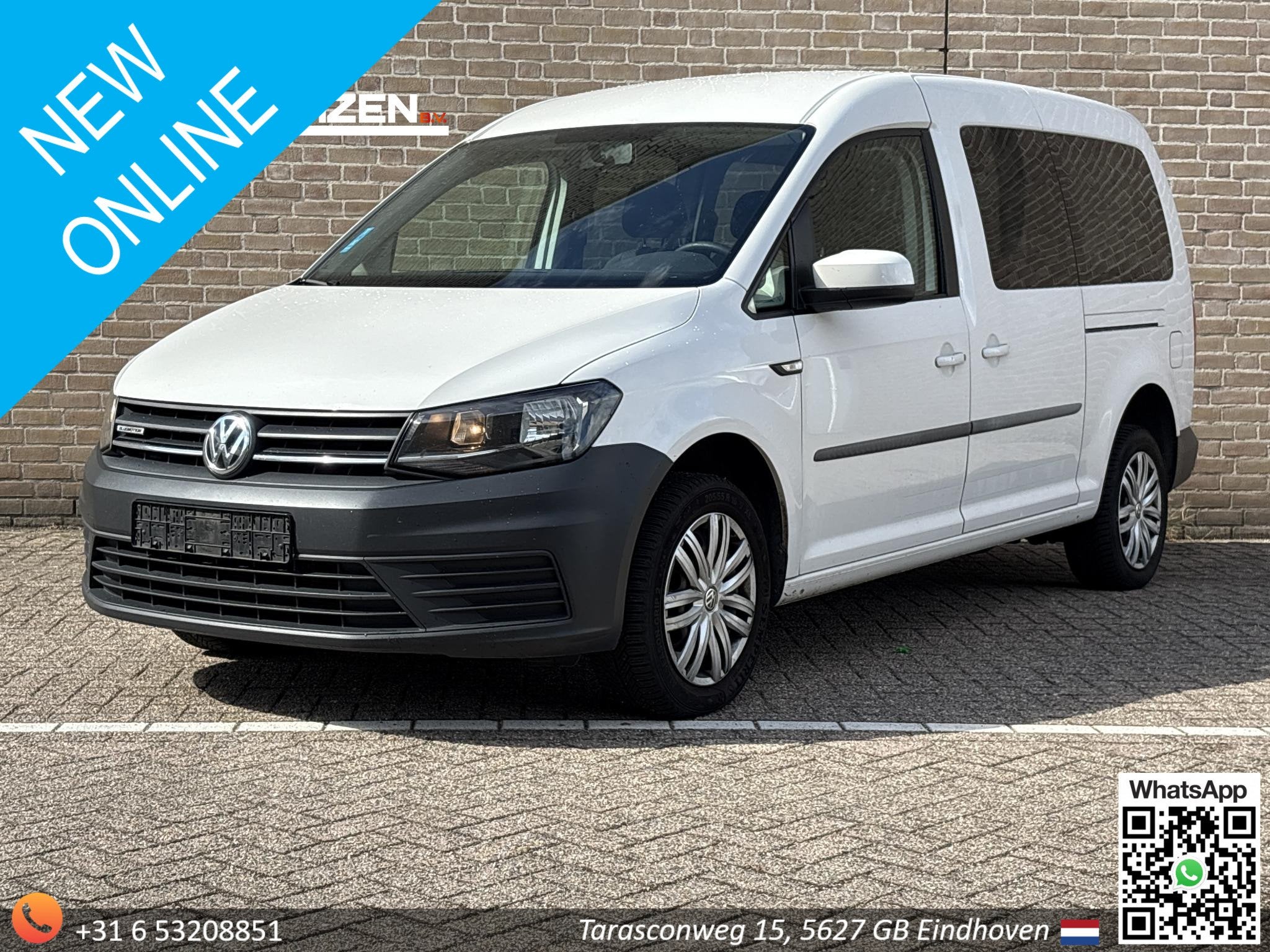Volkswagen Caddy Maxi 1.4 TGI Trendline 5p | € 6.950,- NET, Voorwielaandrijving, Gebruikt, 4 cilinders, CNG (Aardgas)