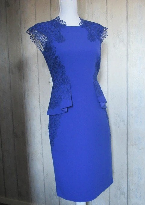 Koningsblauwe chique jurk maat 34 (bruiloft), Kleding | Dames, Jurken, Blauw, Ophalen of Verzenden, Zo goed als nieuw, Maat 34 (XS) of kleiner