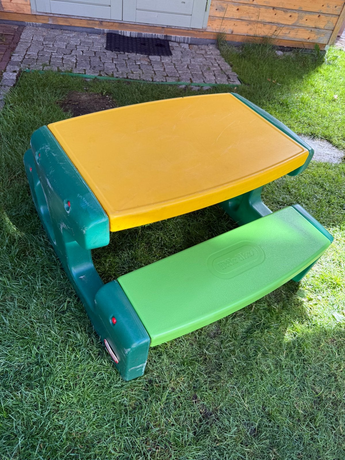 Little Tikes picknicktafel picknick buiten kinderen, Tuin en Terras, Overige materialen, Gebruikt, Rechthoekig, Ophalen
