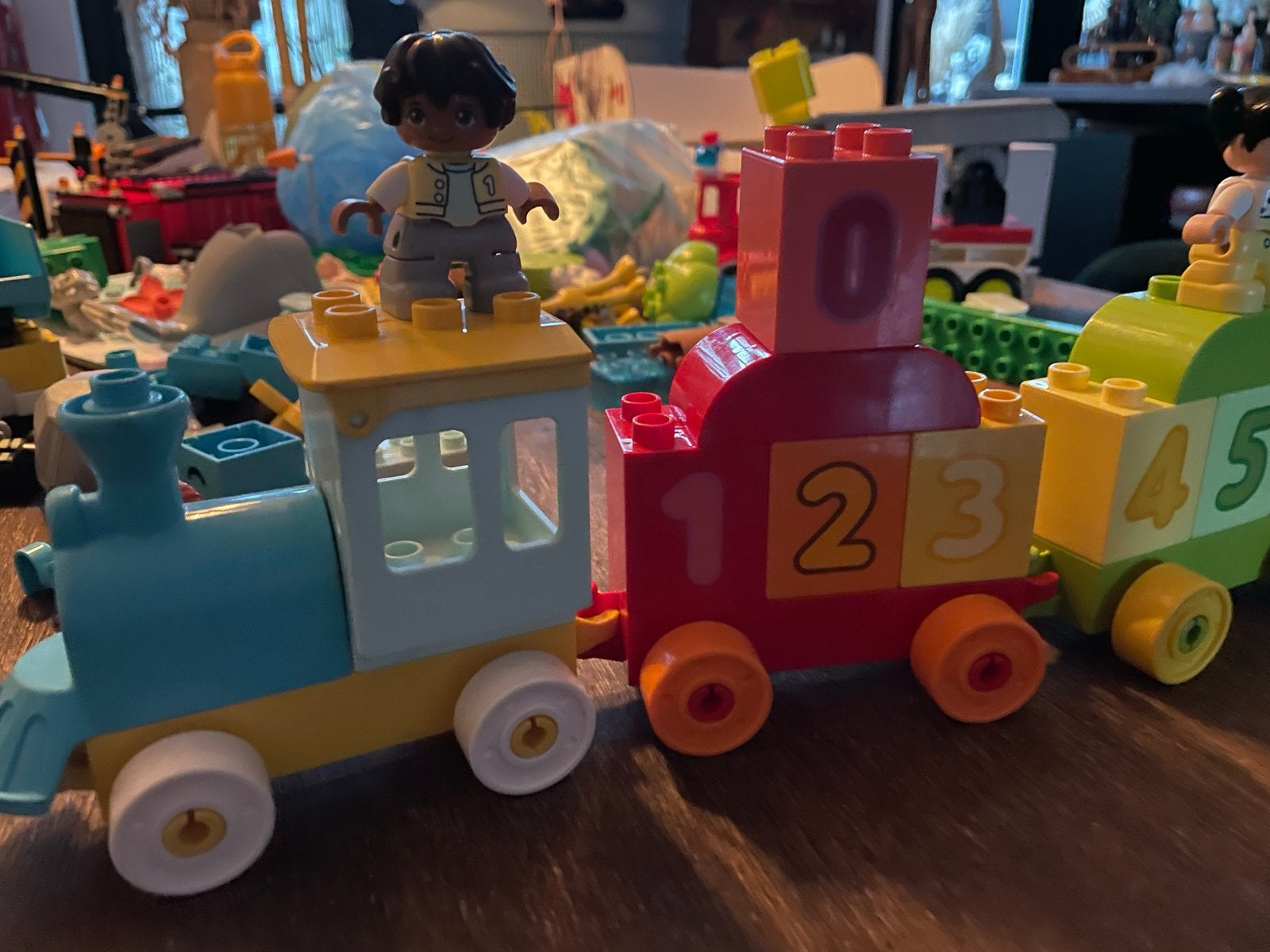 Duplo Cijfertrein met figuren, Ophalen, Inclusief minifiguren, Gebruikt, Duplo