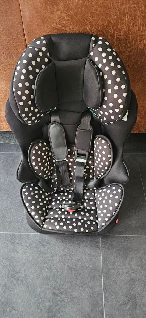 Hema Autostoel met 5- en 3-puntsgordel (stippen), 0 t/m 18 kg, Ophalen, Overige merken, Gebruikt