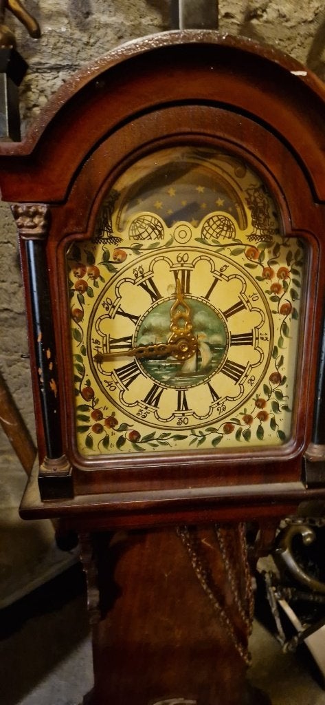 Originele WUBA / Warmink Friese handbeschilderd wandklok ., Ophalen