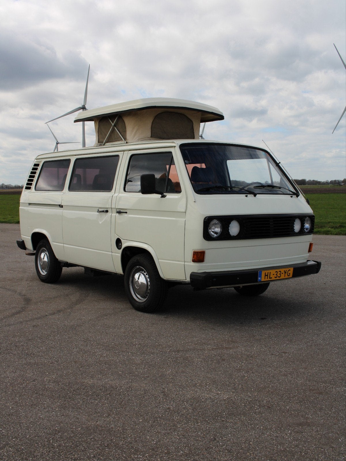 VW T3 Camper 2.0 Benzine Luchtgekoeld 1982 origineel NL, Buscamper of Camperbus, Volkswagen, Tot en met 2, Treinzit